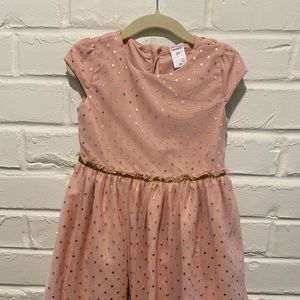 Carter’s 3T pink and gold dress